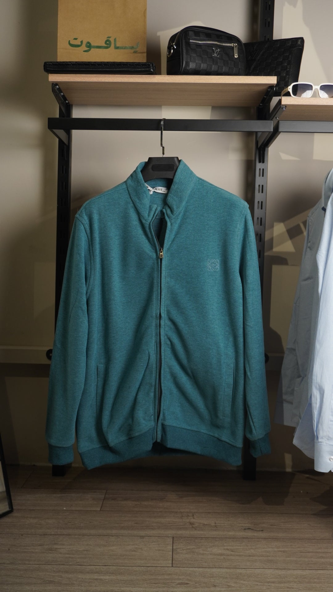 Blue Loewe Patch zip