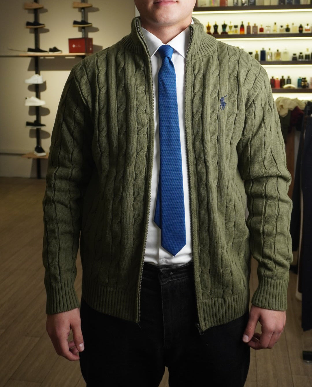 Olive Green Ralph Lauren ZipUp