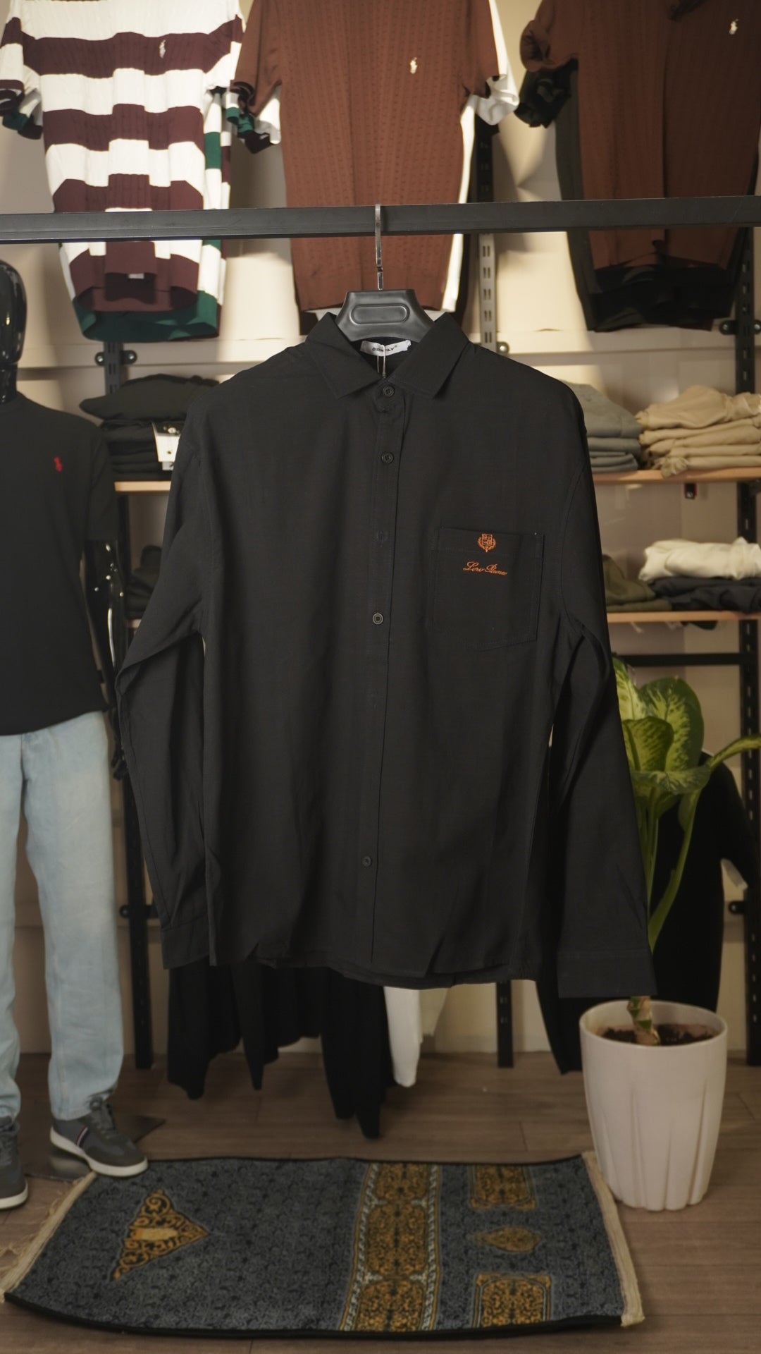 Black Loro Piana Shirt