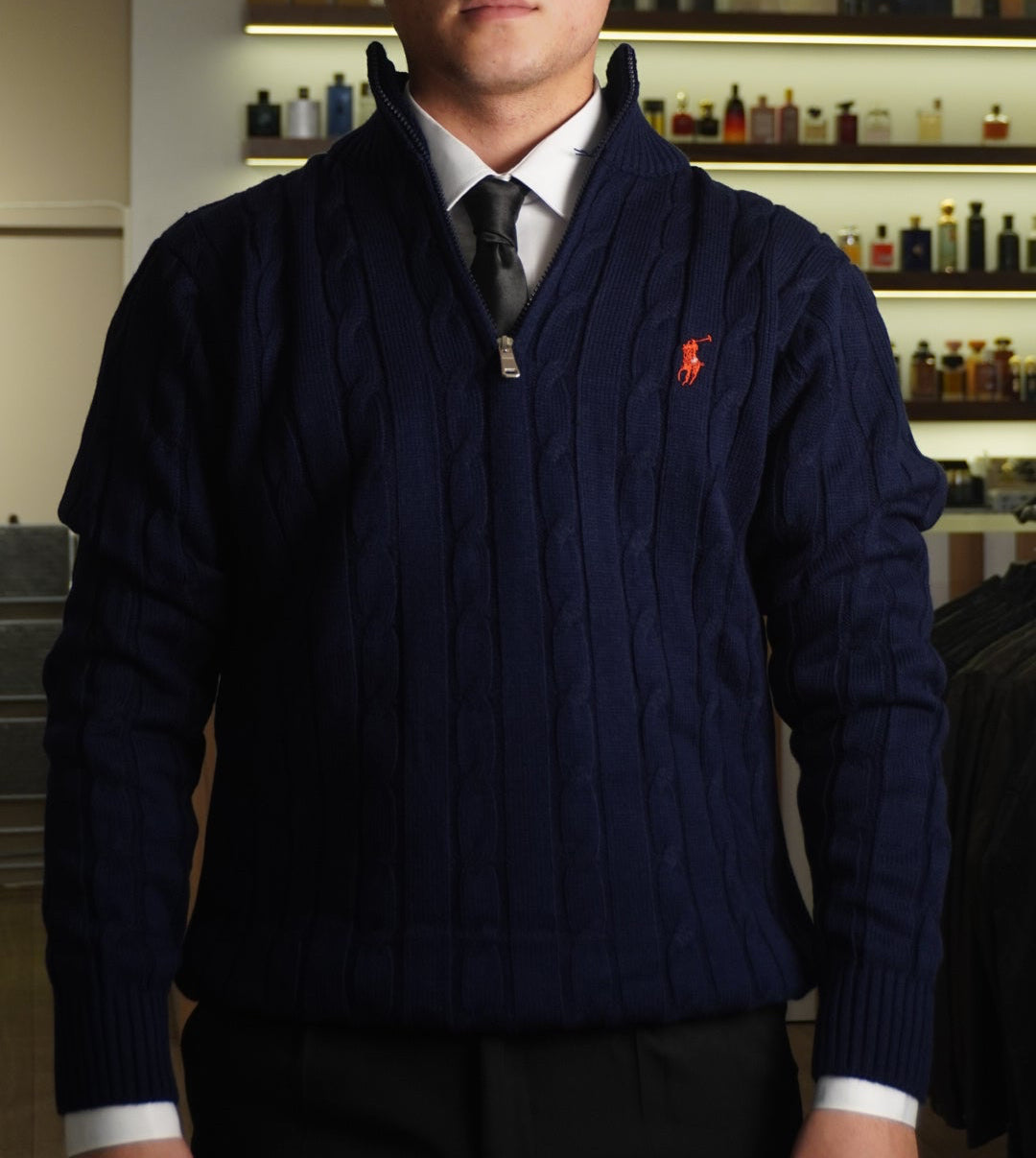Navy Blue Ralph Lauren Quarter Zip