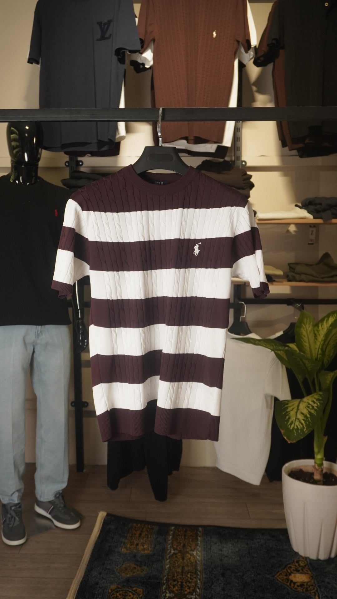 Maroon&White RL T-Shirt