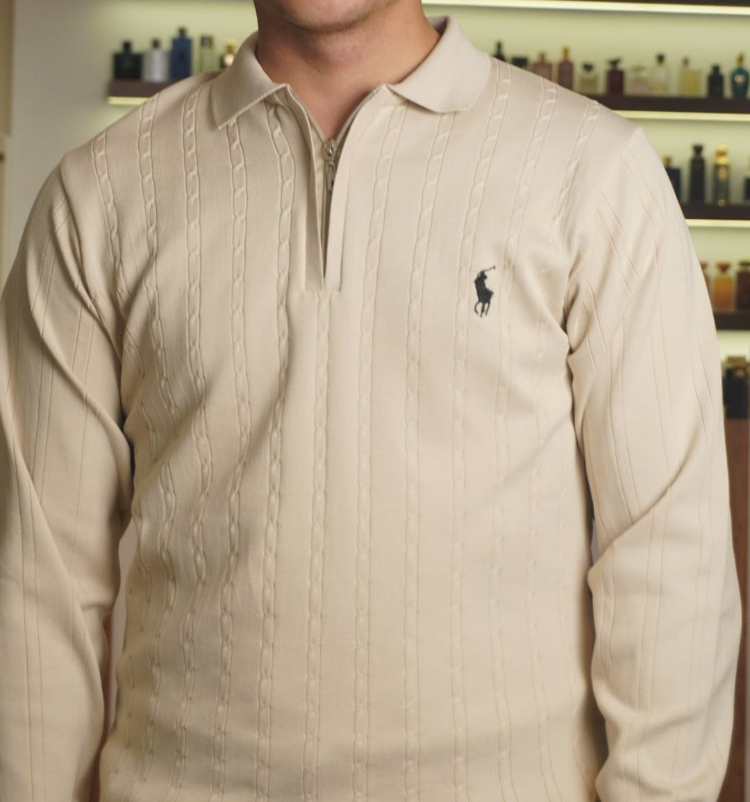 Cream Ralph Lauren Zip