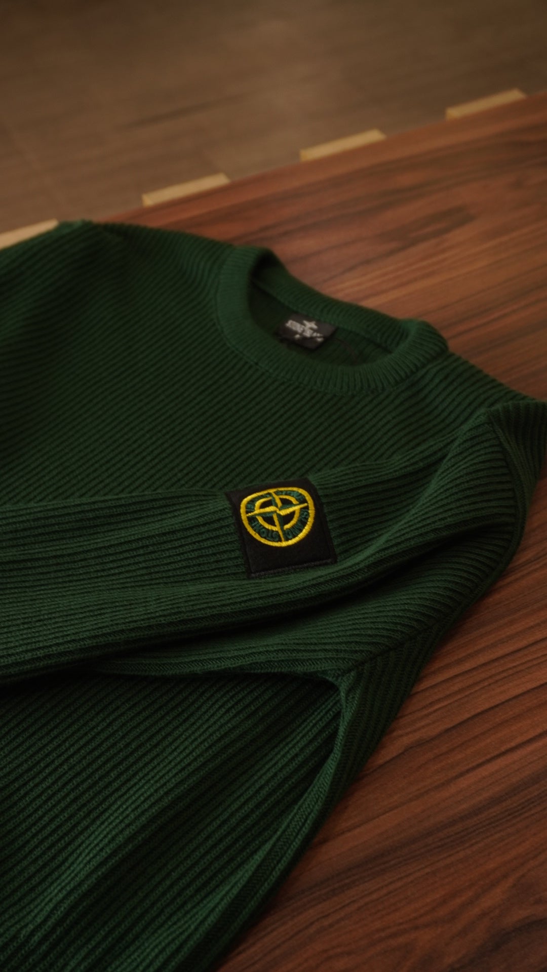 Green STONE ISLAND crewneck