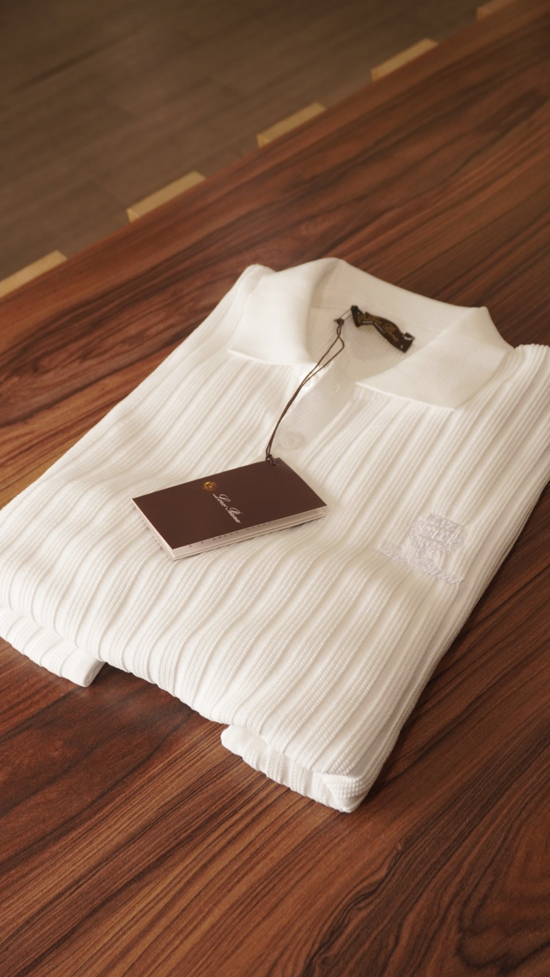 White LORO PIANA polo shirt