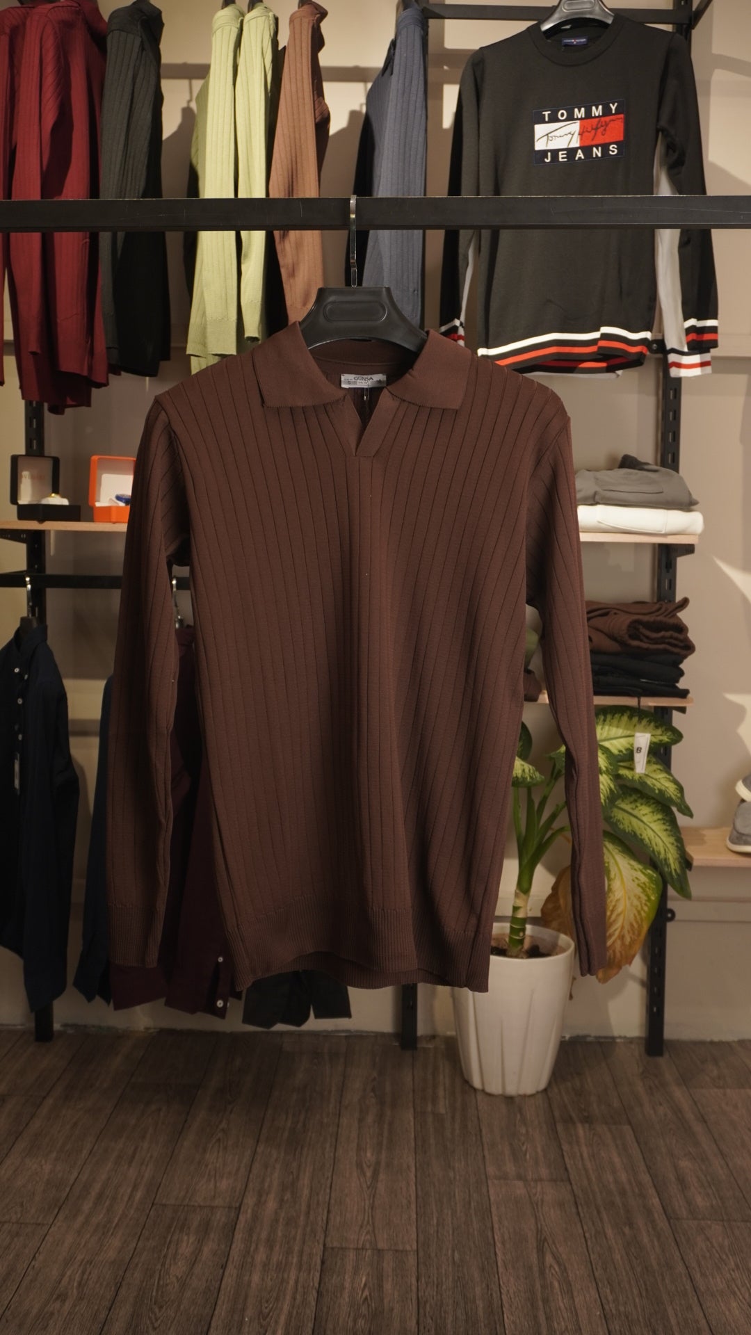 Brown Polo Shirt sweater