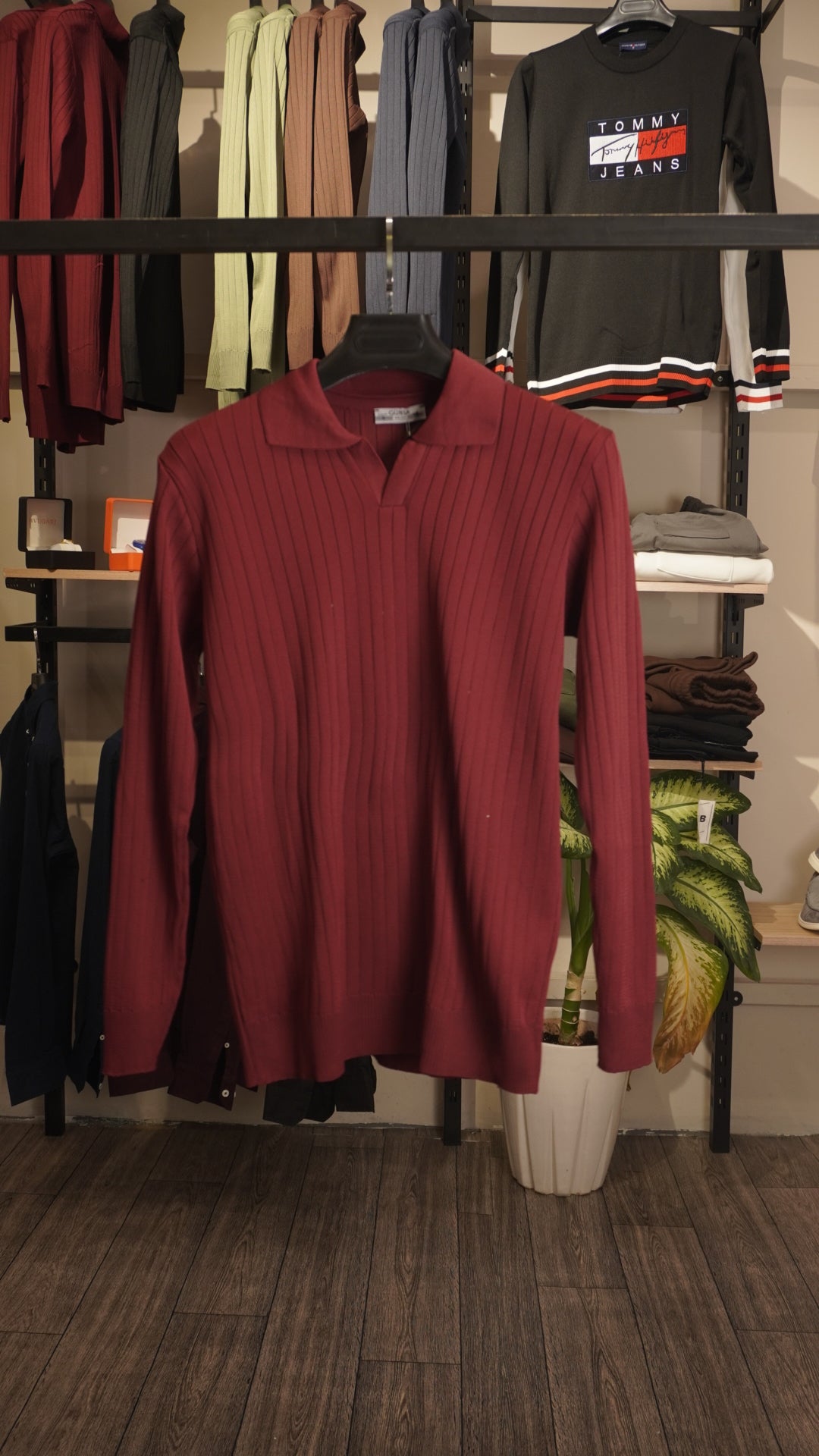 Maroon Polo Shirt sweater