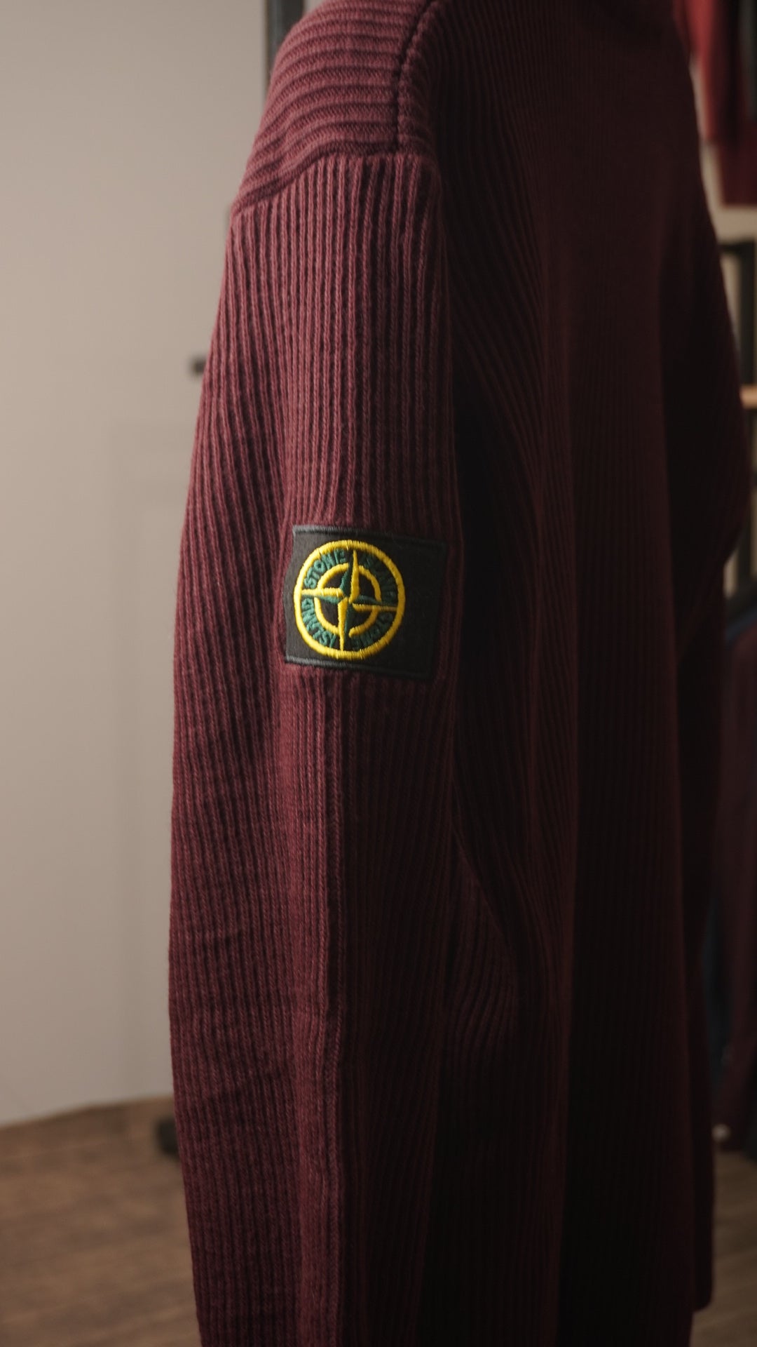 Maroon STONE ISLAND crewneck