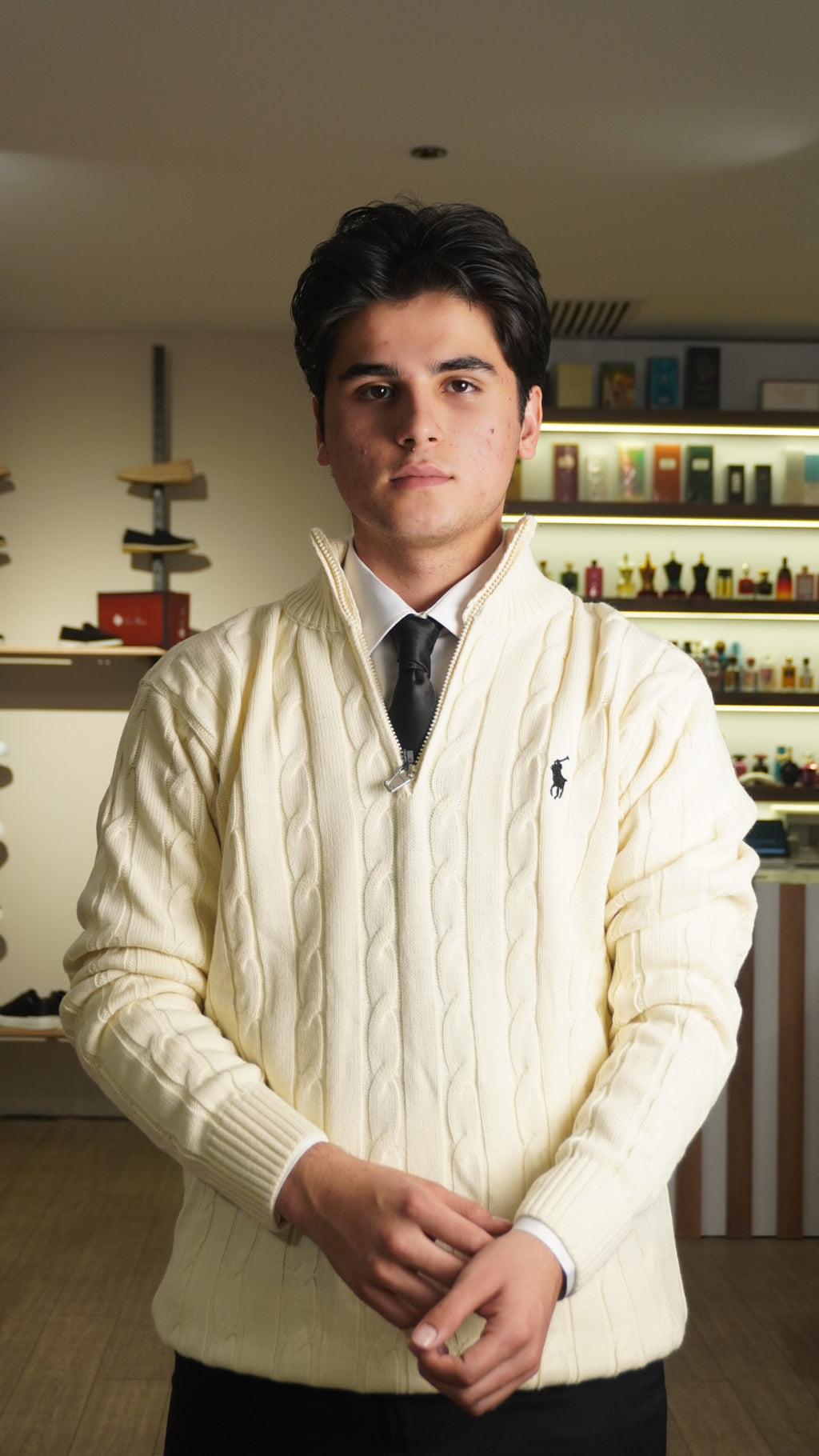 Cream Polo Ralph Lauren Quarter Zip