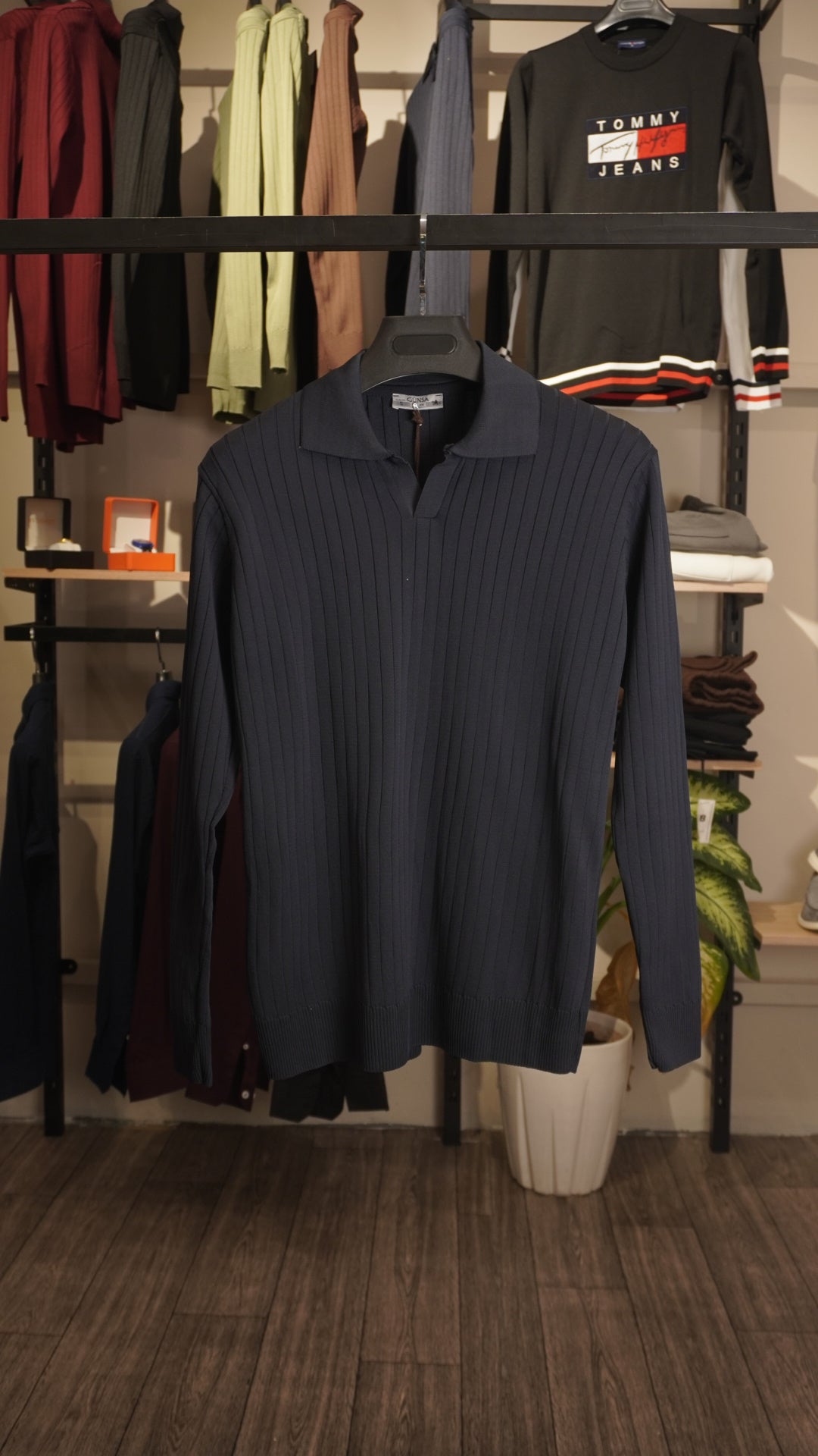 Navy Blue Polo Shirt sweater