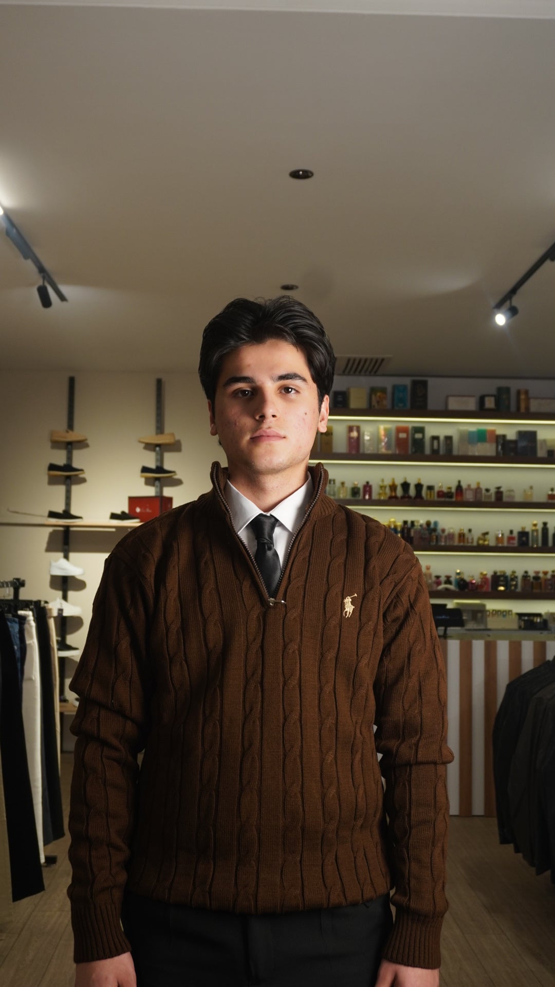 Brown Polo Ralph Lauren Quarter Zip