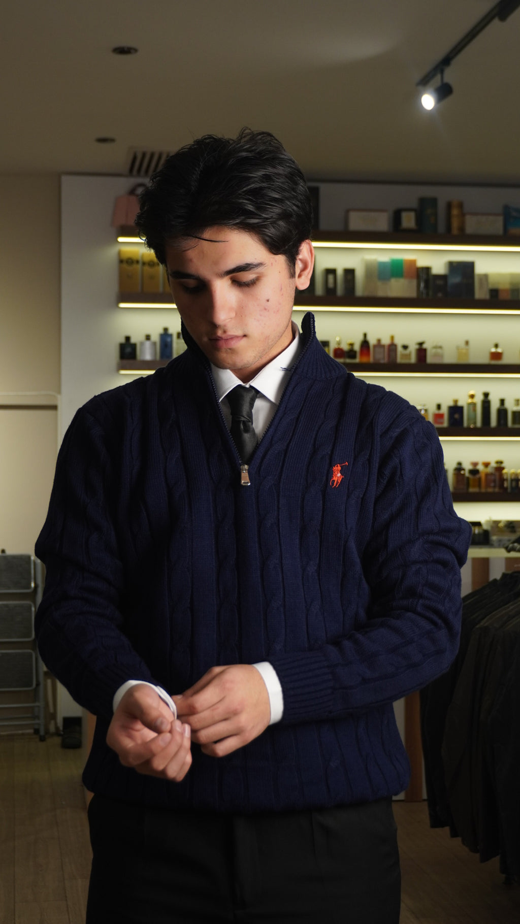 Navy Blue Ralph Lauren Quarter Zip