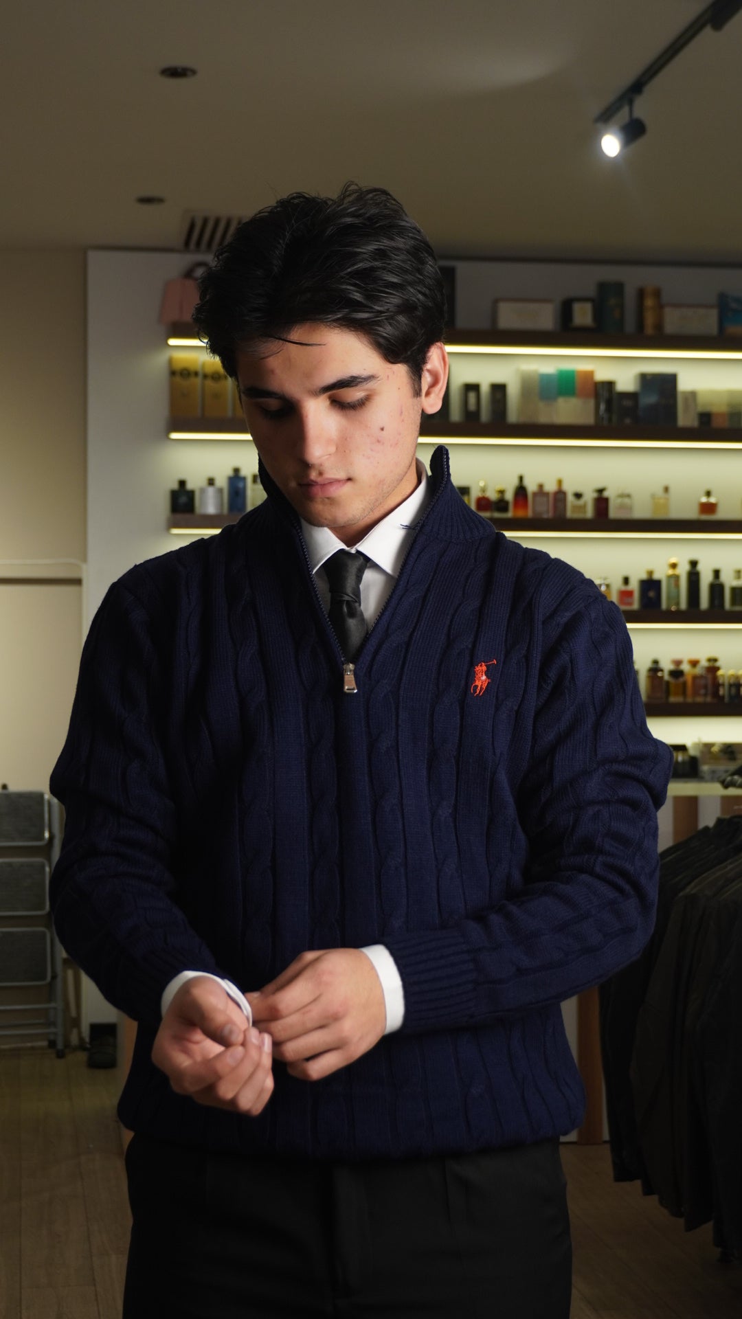 Navy Blue Ralph Lauren Quarter Zip