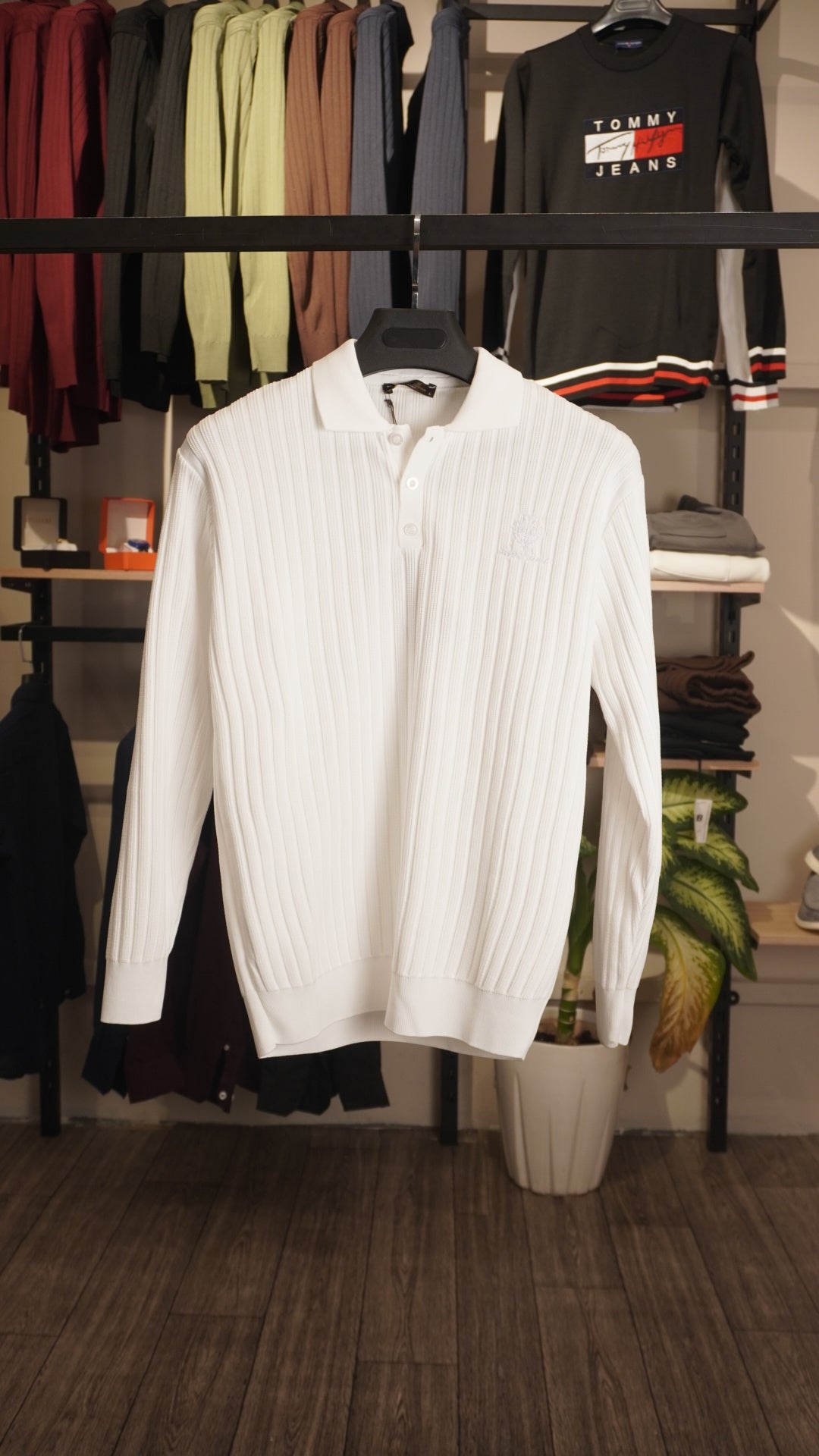 White LORO PIANA polo shirt