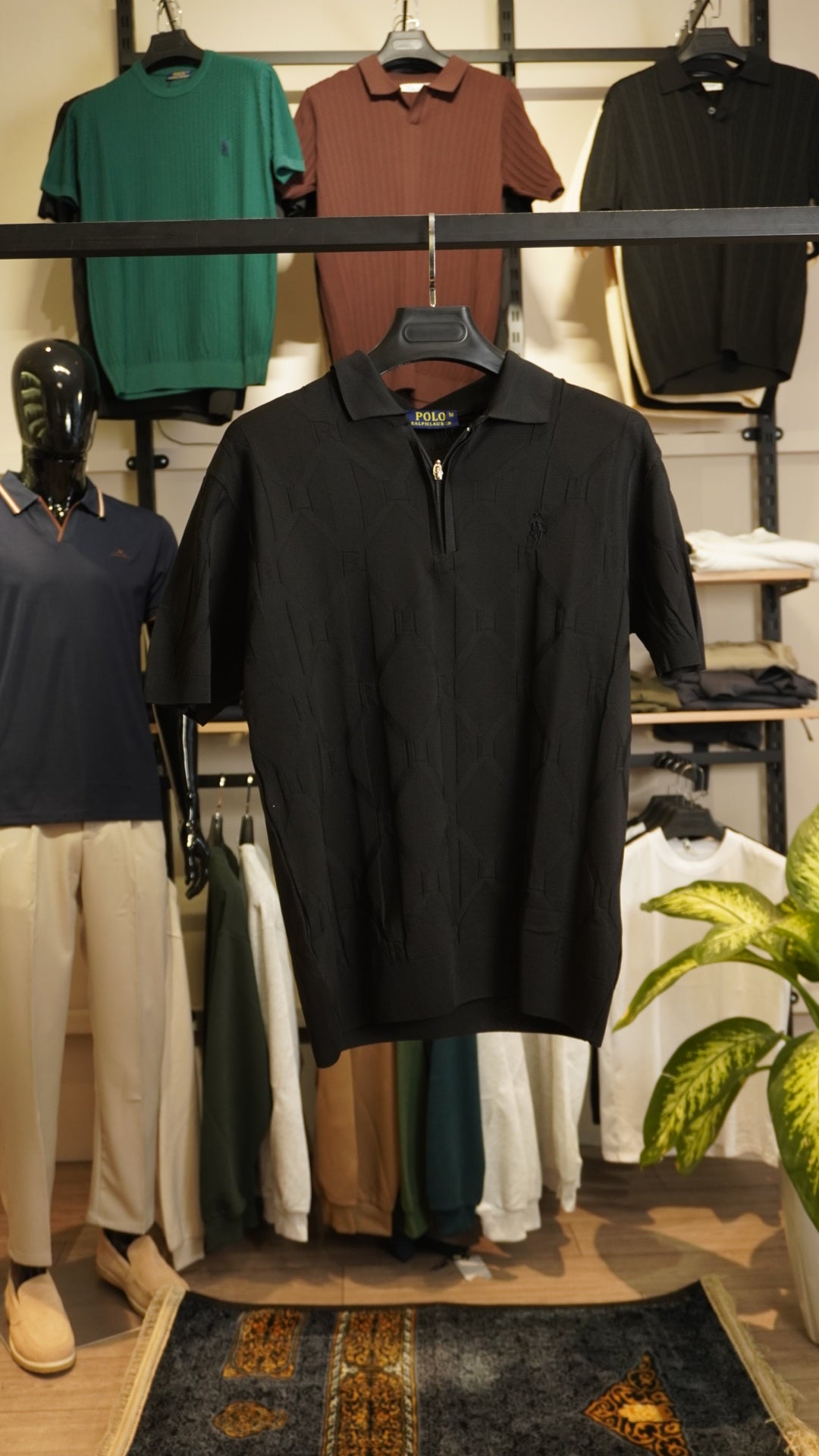 T Black Ralph Lauren Zip Up