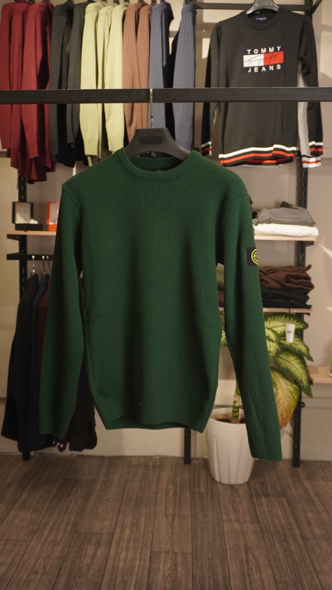 Green STONE ISLAND crewneck