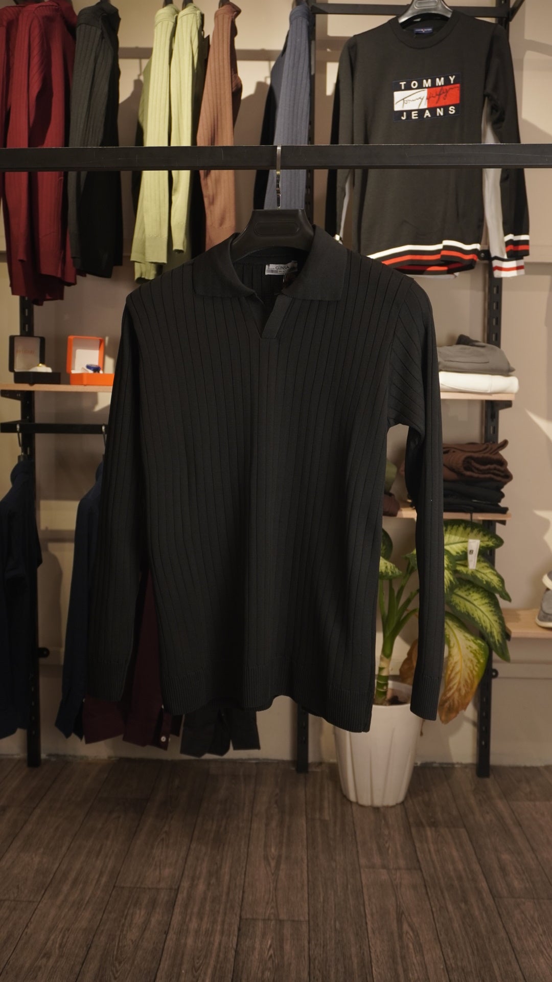 Black Polo Shirt sweater