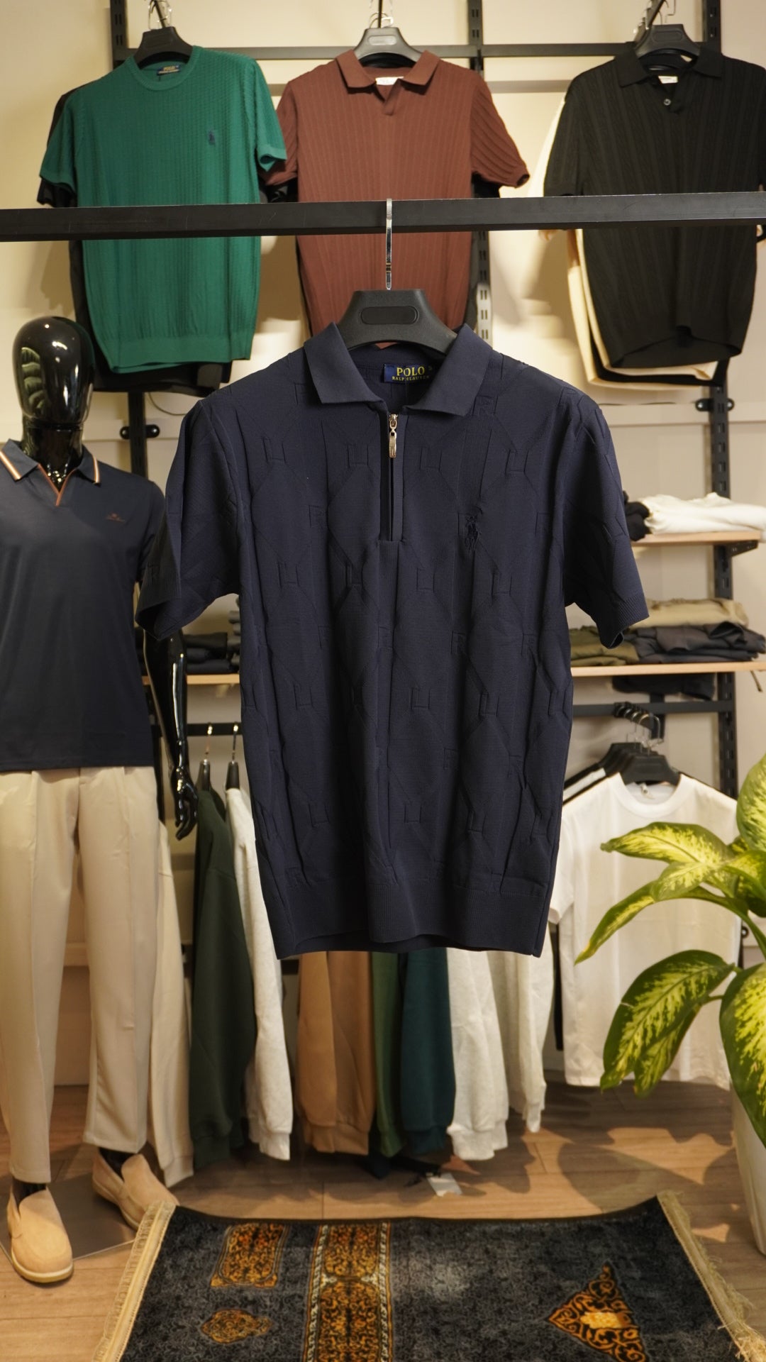 T Navy Blue Ralph Lauren Zip Up