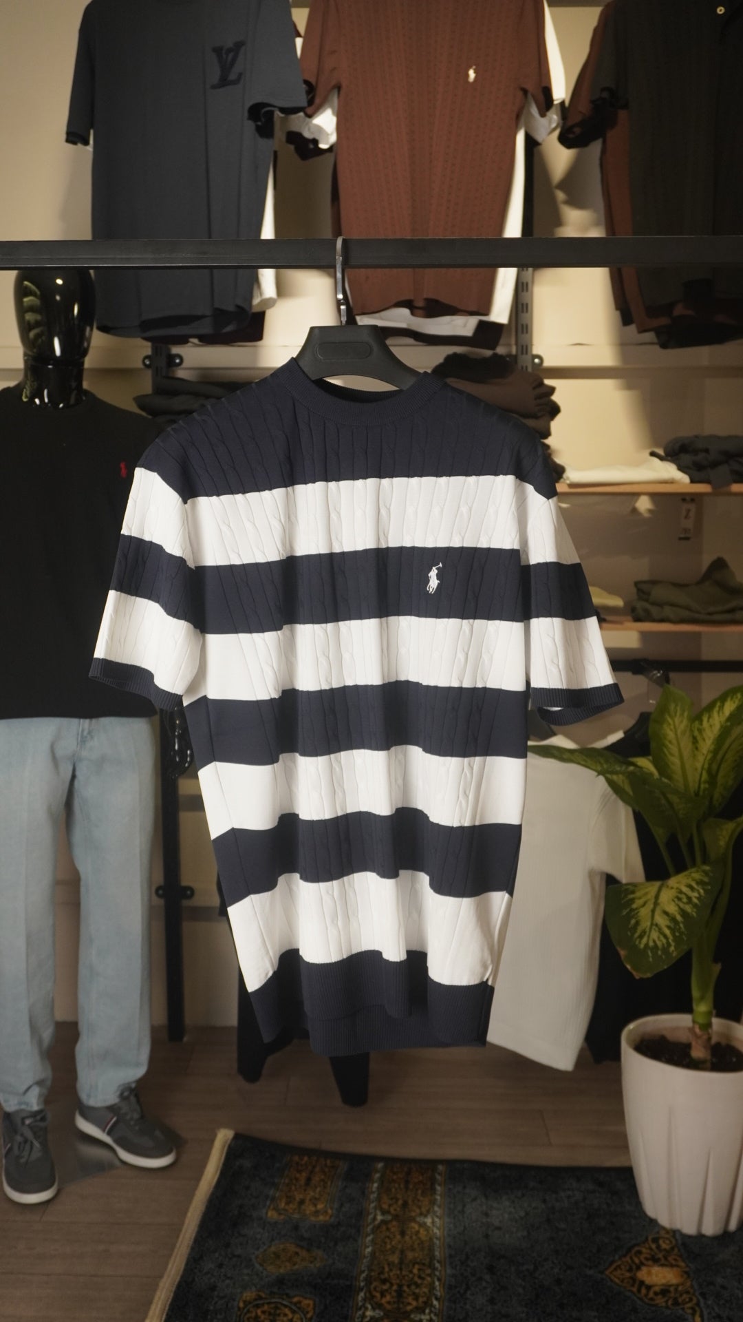 NavyBlue&White RL T-Shirt