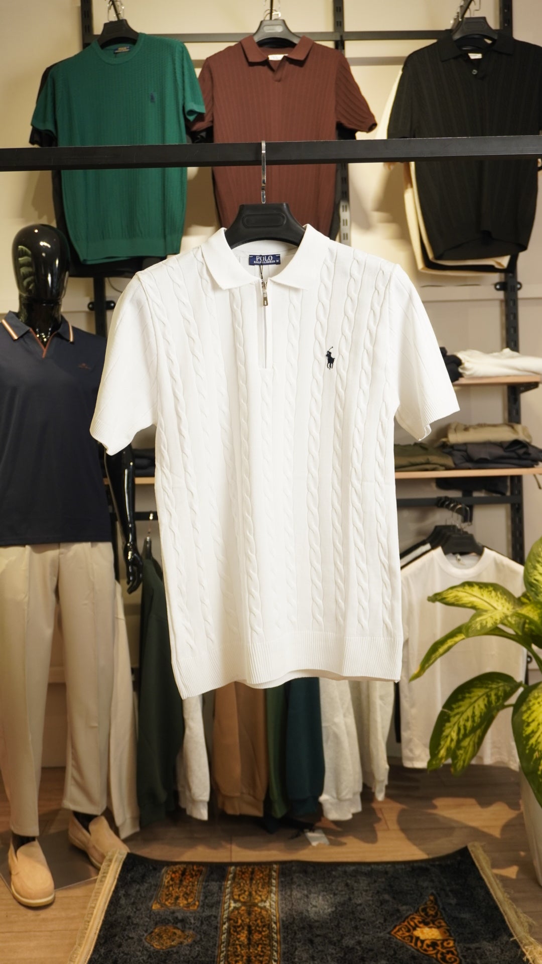 Cream Ralph Lauren Zip Up