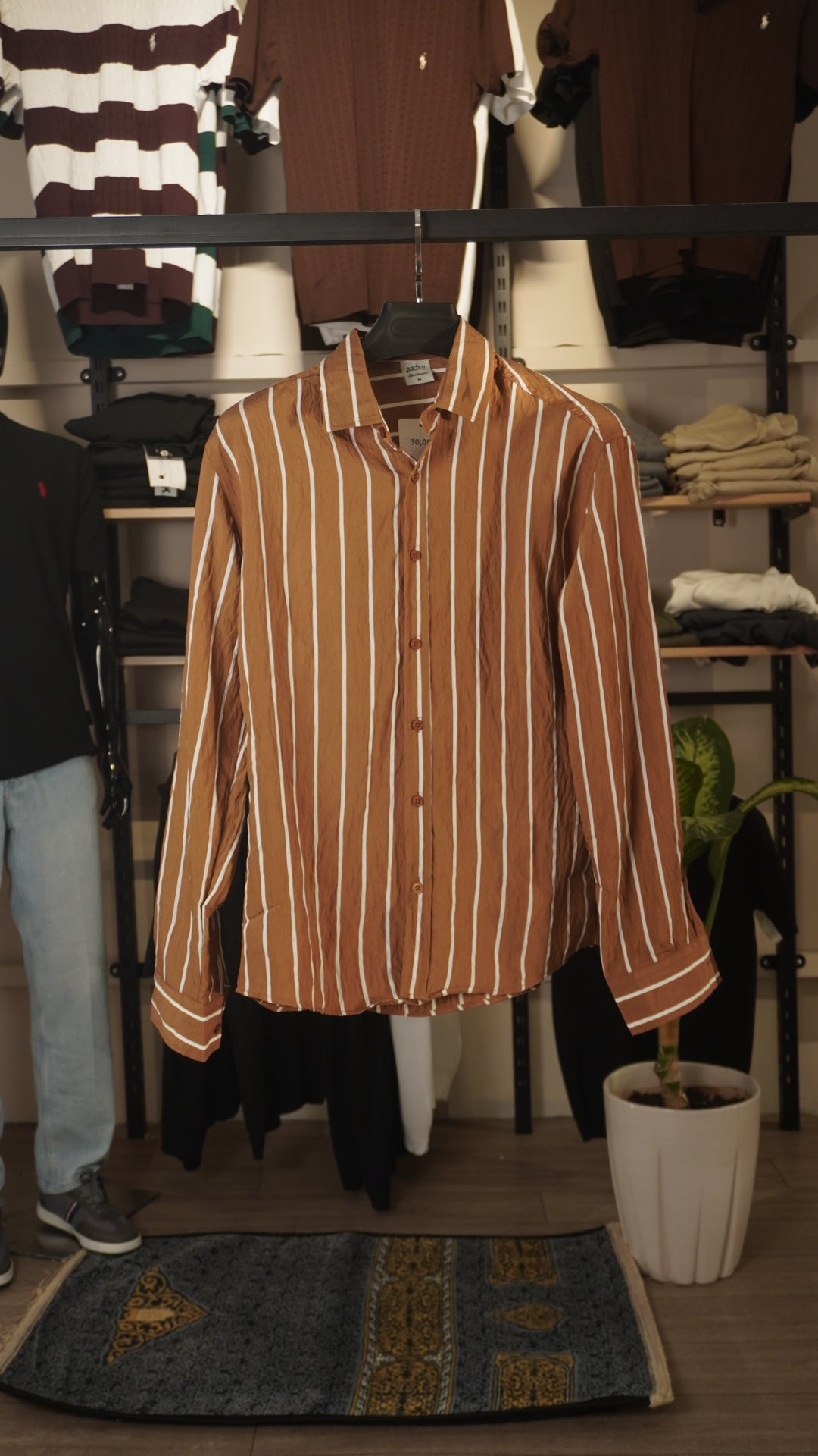 Brown Stripe Shirt