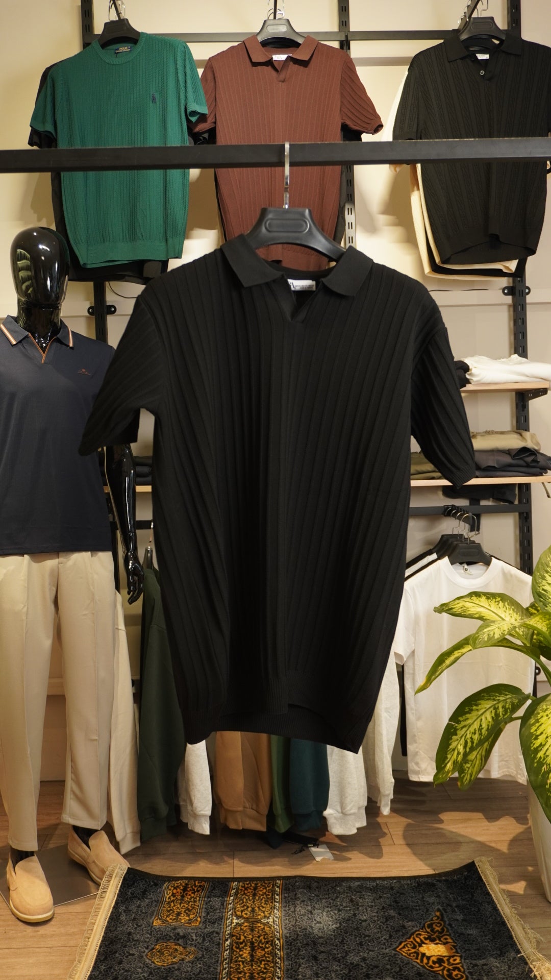 Black Zara Polo Colar