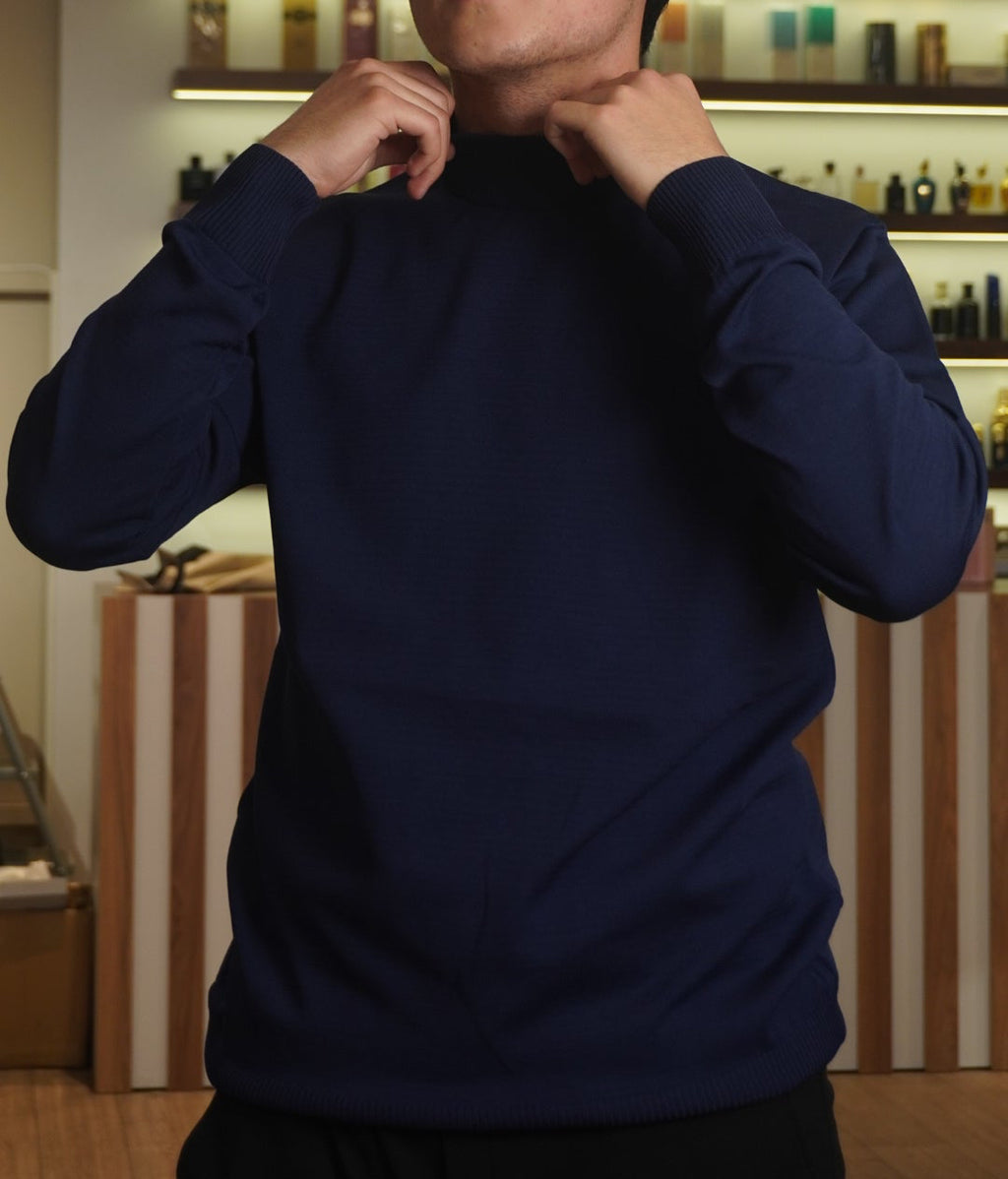 Navy Blue High neck Zara